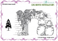 Walled Garden cling mounted rubber stamp